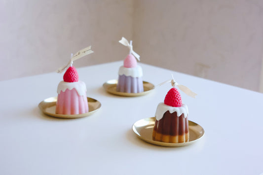 Canelé Cake Candle | Scented Candle | Natural Soy Wax | Home Decor | Unique Gift | Cute Candle Gift |Decorative Candle