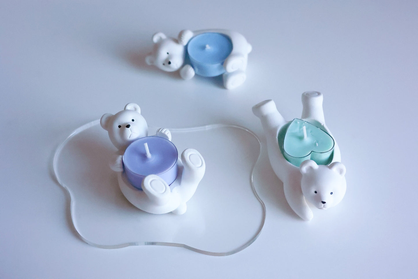 Tealight Candle Holder | Polar Bear Gift | Desk Decor | Unique Gift | Cute Candle Gift | Tablescape