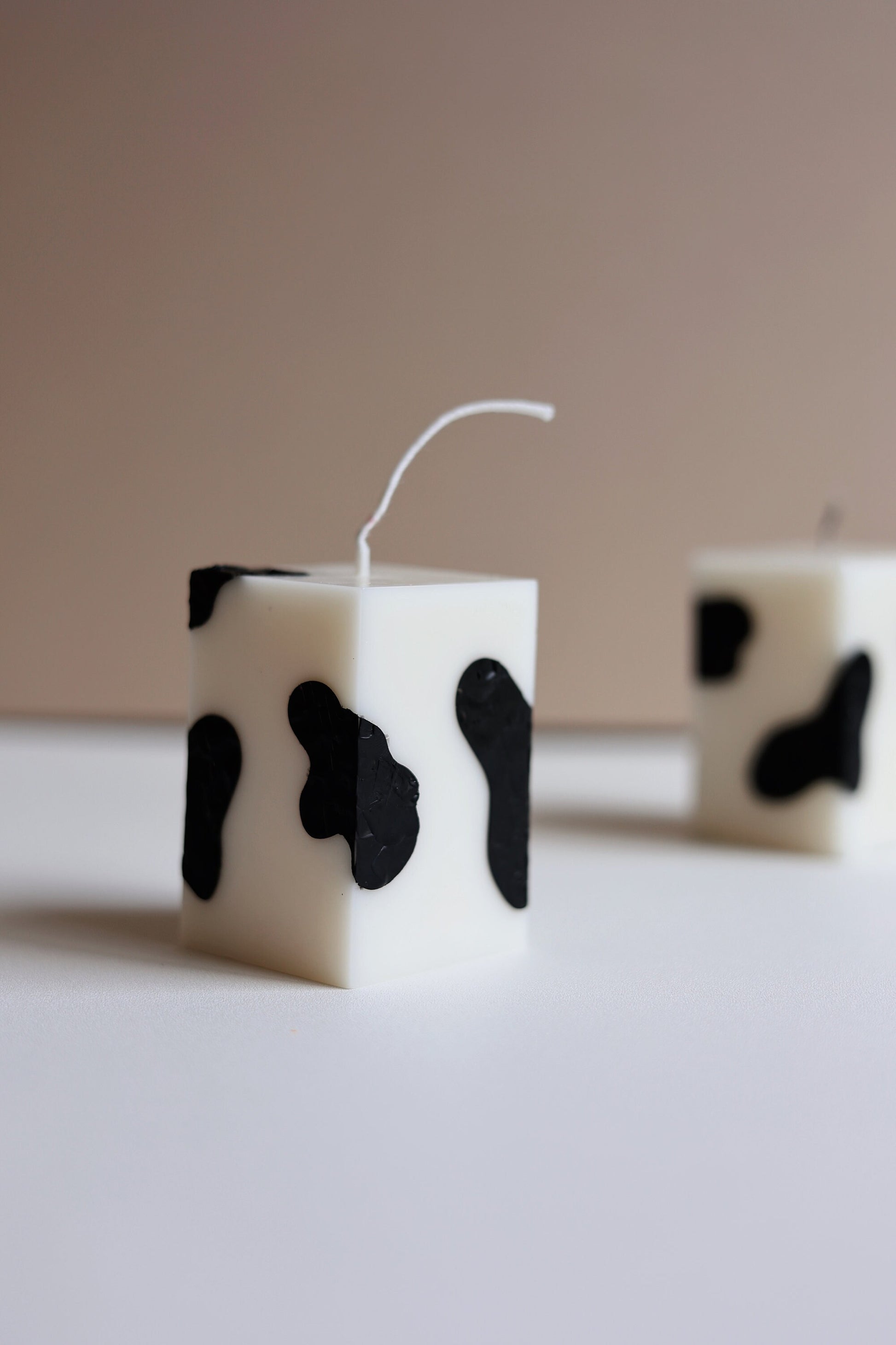 Cow Print Candles| Unique Candle| Scented Candle| Home Decor| Handmade Candle| Gift Idea
